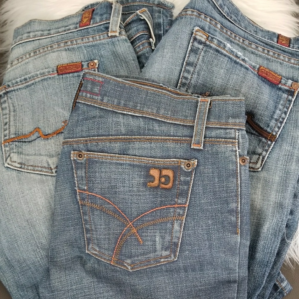 $50 Each Vintage 7 Jeans + Joe